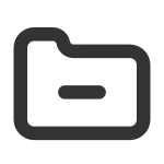 Folder Remove SVG Icon